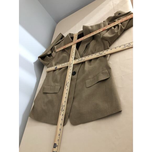 Lafayette 148 Blazer 14 Blue 97% Wool Lined Long Sleeve Mob Wife Office Siren - Picture 9 of 10